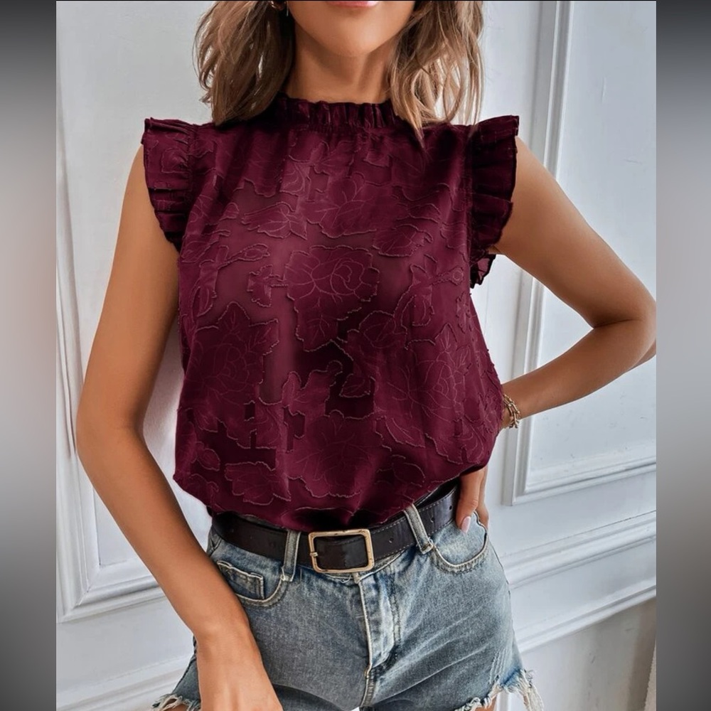Butterfly Sleeve Floral Top